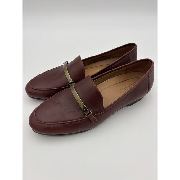 Vionic Evie Loafers Brown Leather Size 8 Arch Support Orthotic Comfort Loafer - Picture 4 of 16